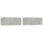 vidaXL 6-tlg. TV-Schrank-Set Betongrau Holzwerkstoff vidaXL 6-tlg. TV-Schrank-Set Betongrau Holzwerkstoff