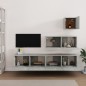 vidaXL 4-tlg. TV-Schrank-Set Betongrau Holzwerkstoff vidaXL 4-tlg. TV-Schrank-Set Betongrau Holzwerkstoff