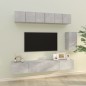 vidaXL 6-tlg. TV-Schrank-Set Betongrau Holzwerkstoff vidaXL 6-tlg. TV-Schrank-Set Betongrau Holzwerkstoff