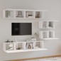 vidaXL 6-tlg. TV-Schrank-Set Hochglanz-Weiß Holzwerkstoff vidaXL 6-tlg. TV-Schrank-Set Hochglanz-Weiß Holzwerkstoff