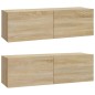 vidaXL 6-tlg. TV-Schrank-Set Sonoma-Eiche Holzwerkstoff vidaXL 6-tlg. TV-Schrank-Set Sonoma-Eiche Holzwerkstoff