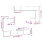 vidaXL TV-Wandschrank Weiß Holzwerkstoff vidaXL TV-Wandschrank Weiß Holzwerkstoff