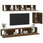 vidaXL 6-tlg. TV-Schrank-Set Räuchereiche Holzwerkstoff vidaXL 6-tlg. TV-Schrank-Set Räuchereiche Holzwerkstoff