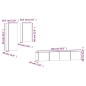 vidaXL 4-tlg. TV-Schrank-Set Braun Eichen-Optik Holzwerkstoff vidaXL 4-tlg. TV-Schrank-Set Braun Eichen-Optik Holzwerkstoff