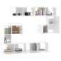 vidaXL TV-Wandschrank Hochglanz-Weiß Holzwerkstoff vidaXL TV-Wandschrank Hochglanz-Weiß Holzwerkstoff