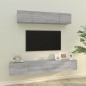 vidaXL 4-tlg. TV-Schrank-Set Grau Sonoma Holzwerkstoff vidaXL 4-tlg. TV-Schrank-Set Grau Sonoma Holzwerkstoff