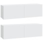 vidaXL 6-tlg. TV-Schrank-Set Weiß Holzwerkstoff vidaXL 6-tlg. TV-Schrank-Set Weiß Holzwerkstoff