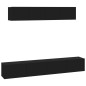 vidaXL 4-tlg. TV-Schrank-Set Schwarz Holzwerkstoff vidaXL 4-tlg. TV-Schrank-Set Schwarz Holzwerkstoff