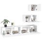 vidaXL 4-tlg. TV-Schrank-Set Weiß Holzwerkstoff vidaXL 4-tlg. TV-Schrank-Set Weiß Holzwerkstoff