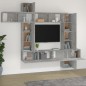 vidaXL 9-tlg. TV-Schrank-Set Betongrau Holzwerkstoff vidaXL 9-tlg. TV-Schrank-Set Betongrau Holzwerkstoff