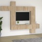 vidaXL 9-tlg. TV-Schrank-Set Sonoma-Eiche Holzwerkstoff vidaXL 9-tlg. TV-Schrank-Set Sonoma-Eiche Holzwerkstoff
