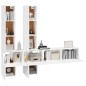 vidaXL TV-Wandschrank Hochglanz-Weiß Holzwerkstoff vidaXL TV-Wandschrank Hochglanz-Weiß Holzwerkstoff