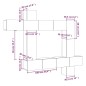 vidaXL 9-tlg. TV-Schrank-Set Braun Eichen-Optik Holzwerkstoff vidaXL 9-tlg. TV-Schrank-Set Braun Eichen-Optik Holzwerkstoff