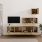 vidaXL 4-tlg. TV-Schrank-Set Sonoma-Eiche Holzwerkstoff vidaXL 4-tlg. TV-Schrank-Set Sonoma-Eiche Holzwerkstoff