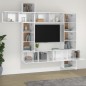 vidaXL 9-tlg. TV-Schrank-Set Hochglanz-Weiß Holzwerkstoff vidaXL 9-tlg. TV-Schrank-Set Hochglanz-Weiß Holzwerkstoff