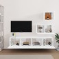 vidaXL 4-tlg. TV-Schrank-Set Hochglanz-Weiß Holzwerkstoff vidaXL 4-tlg. TV-Schrank-Set Hochglanz-Weiß Holzwerkstoff