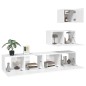 vidaXL 4-tlg. TV-Schrank-Set Hochglanz-Weiß Holzwerkstoff vidaXL 4-tlg. TV-Schrank-Set Hochglanz-Weiß Holzwerkstoff