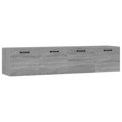 vidaXL Wandschränke 2 Stk. Grau Sonoma 60x36,5x35 cm Holzwerkstoff