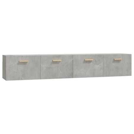 vidaXL Wandschränke 2 Stk. Betongrau 100x36,5x35 cm Holzwerkstoff