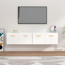 vidaXL Wandschränke 2 Stk. Weiß 80x35x36,5 cm Holzwerkstoff