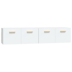 vidaXL Wandschränke 2 Stk. Weiß 80x35x36,5 cm Holzwerkstoff