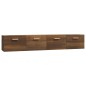 vidaXL Wandschränke 2 Stk. Braun Eichen-Optik 100x36,5x35 cm vidaXL Wandschränke 2 Stk. Braun Eichen-Optik 100x36,5x35 cm