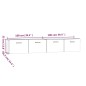 vidaXL Wandschränke 2 Stk. Braun Eichen-Optik 100x36,5x35 cm vidaXL Wandschränke 2 Stk. Braun Eichen-Optik 100x36,5x35 cm