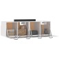 vidaXL Wandschränke 2 Stk. Hochglanz-Weiß 80x36,5x35 cm Holzwerkstoff vidaXL Wandschränke 2 Stk. Hochglanz-Weiß 80x36,5x35 cm Holzwerkstoff