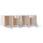 vidaXL Wandschränke 2 Stk. Hochglanz-Weiß 80x36,5x35 cm Holzwerkstoff vidaXL Wandschränke 2 Stk. Hochglanz-Weiß 80x36,5x35 cm Holzwerkstoff