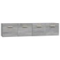 vidaXL Wandschränke 2 Stk. Grau Sonoma 80x35x36,5 cm Holzwerkstoff vidaXL Wandschränke 2 Stk. Grau Sonoma 80x35x36,5 cm Holzwerkstoff