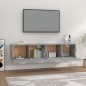 vidaXL Wandschränke 2 Stk. Grau Sonoma 80x35x36,5 cm Holzwerkstoff vidaXL Wandschränke 2 Stk. Grau Sonoma 80x35x36,5 cm Holzwerkstoff