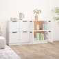 vidaXL Sideboards 2 Stk. Weiß 60x30x70 cm Holzwerkstoff vidaXL Sideboards 2 Stk. Weiß 60x30x70 cm Holzwerkstoff