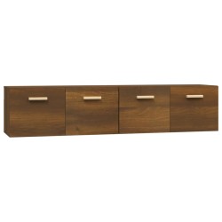 vidaXL Wandschränke 2Stk Braun Eichen-Optik 80x35x36,5cm Holzwerkstoff
