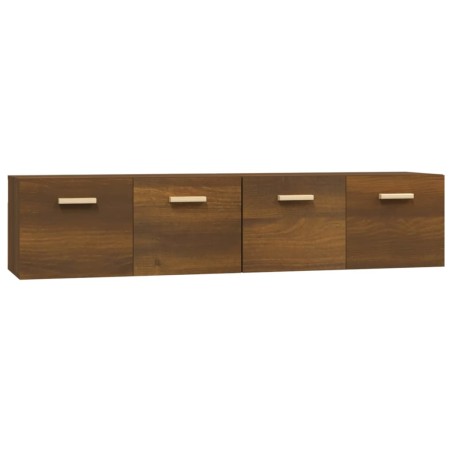 vidaXL Wandschränke 2Stk Braun Eichen-Optik 80x35x36,5cm Holzwerkstoff