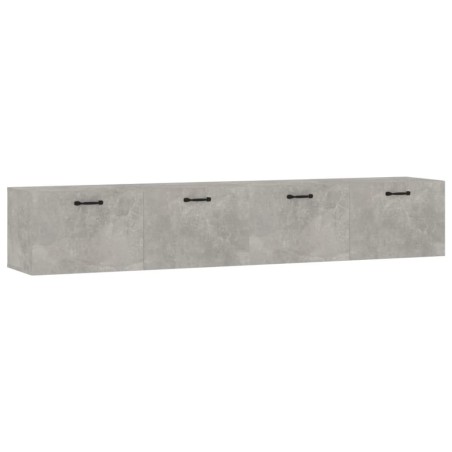vidaXL Wandschränke 2 Stk. Betongrau 100x36,5x35 cm Holzwerkstoff