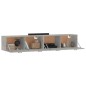 vidaXL Wandschränke 2 Stk. Betongrau 100x36,5x35 cm Holzwerkstoff vidaXL Wandschränke 2 Stk. Betongrau 100x36,5x35 cm Holzwerkstoff