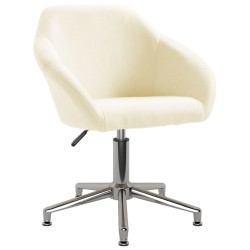 Esszimmerstühle 2 Stk. Drehbar Creme Stoff
