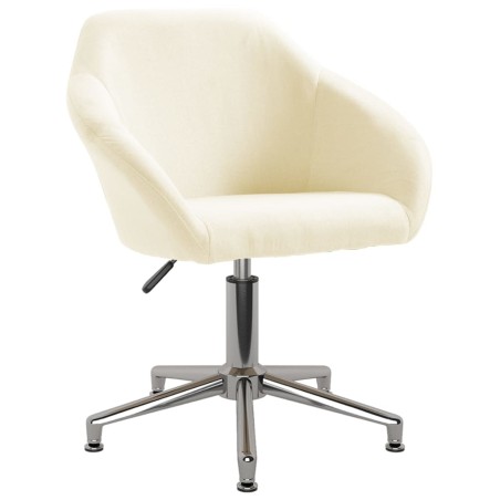 Esszimmerstühle 2 Stk. Drehbar Creme Stoff