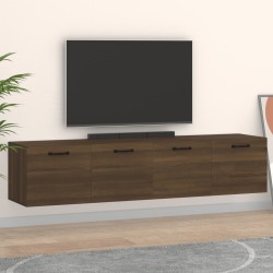 vidaXL Wandschränke 2Stk Braun Eichen-Optik 60x36,5x35cm Holzwerkstoff