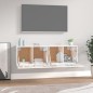 vidaXL Wandschränke 2 Stk. Hochglanz-Weiß 60x36,5x35 cm Holzwerkstoff vidaXL Wandschränke 2 Stk. Hochglanz-Weiß 60x36,5x35 cm Holzwerkstoff