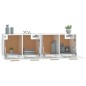 vidaXL Wandschränke 2 Stk. Hochglanz-Weiß 60x36,5x35 cm Holzwerkstoff vidaXL Wandschränke 2 Stk. Hochglanz-Weiß 60x36,5x35 cm Holzwerkstoff