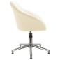Esszimmerstühle 2 Stk. Drehbar Creme Stoff Esszimmerstühle 2 Stk. Drehbar Creme Stoff
