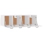 vidaXL Wandschränke 2 Stk. Weiß 80x35x36,5 cm Holzwerkstoff vidaXL Wandschränke 2 Stk. Weiß 80x35x36,5 cm Holzwerkstoff