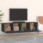 vidaXL Wandschränke 2 Stk. Schwarz 60x36,5x35 cm Holzwerkstoff vidaXL Wandschränke 2 Stk. Schwarz 60x36,5x35 cm Holzwerkstoff
