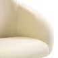 Esszimmerstühle 2 Stk. Drehbar Creme Stoff Esszimmerstühle 2 Stk. Drehbar Creme Stoff