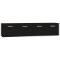 vidaXL Wandschränke 2 Stk. Schwarz 80x35x36,5 cm Holzwerkstoff vidaXL Wandschränke 2 Stk. Schwarz 80x35x36,5 cm Holzwerkstoff