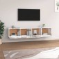 vidaXL Wandschränke 2 Stk. Hochglanz-Weiß 100x36,5x35 cm Holzwerkstoff vidaXL Wandschränke 2 Stk. Hochglanz-Weiß 100x36,5x35 cm Holzwerkstoff