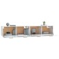 vidaXL Wandschränke 2 Stk. Hochglanz-Weiß 100x36,5x35 cm Holzwerkstoff vidaXL Wandschränke 2 Stk. Hochglanz-Weiß 100x36,5x35 cm Holzwerkstoff