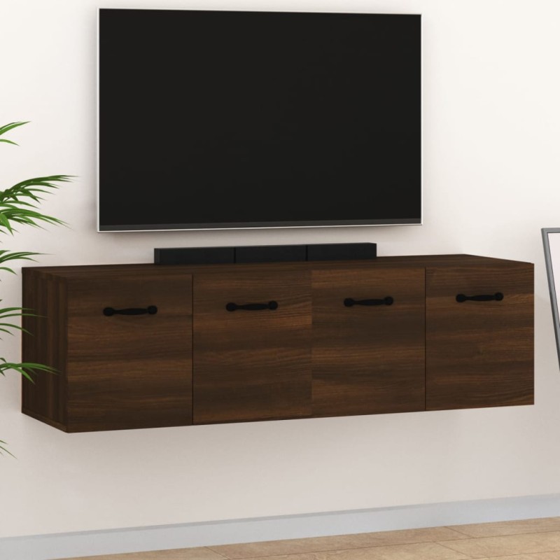 vidaXL Wandschränke 2Stk Braun Eichen-Optik 80x35x36,5cm Holzwerkstoff vidaXL Wandschränke 2Stk Braun Eichen-Optik 80x35x36,5cm Holzwerkstoff