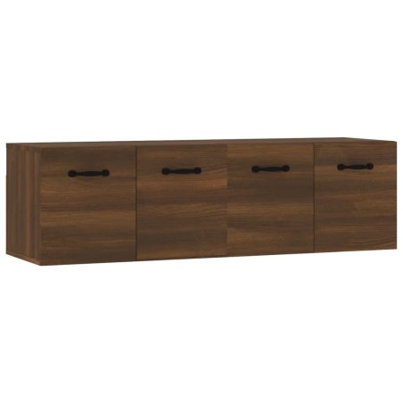 vidaXL Wandschränke 2Stk Braun Eichen-Optik 80x35x36,5cm Holzwerkstoff